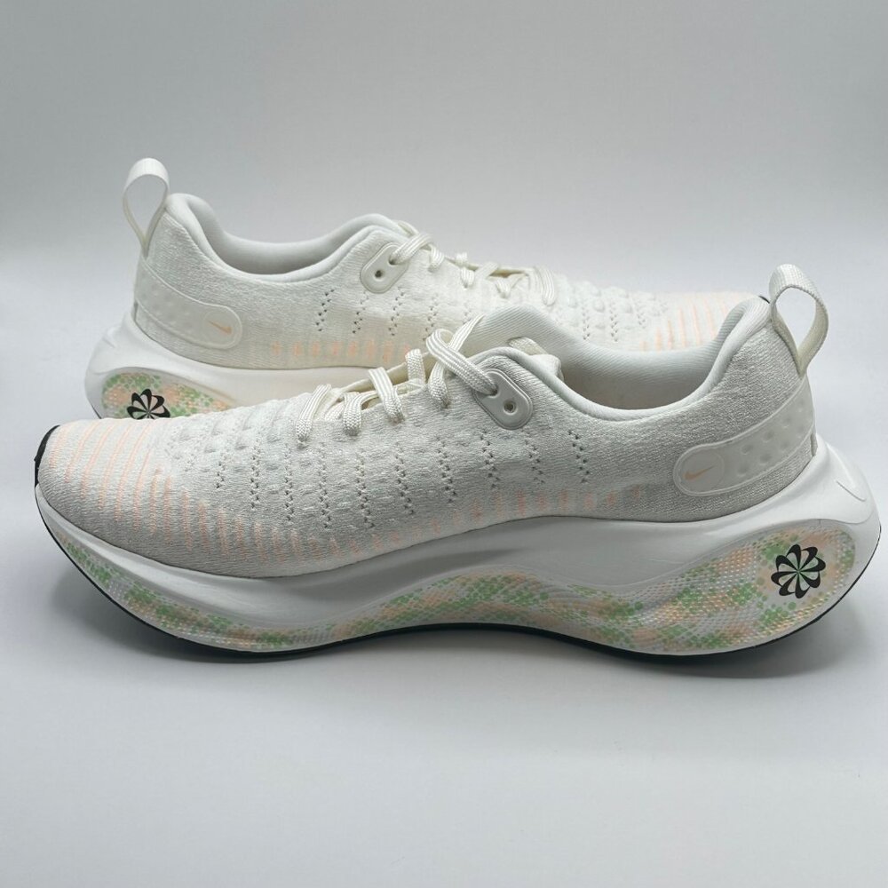 Nike React X Infinity Run 4 Sail-Crimson-Vapor Green Women's Size 11 HJ7666-133 - Picture 9 of 10